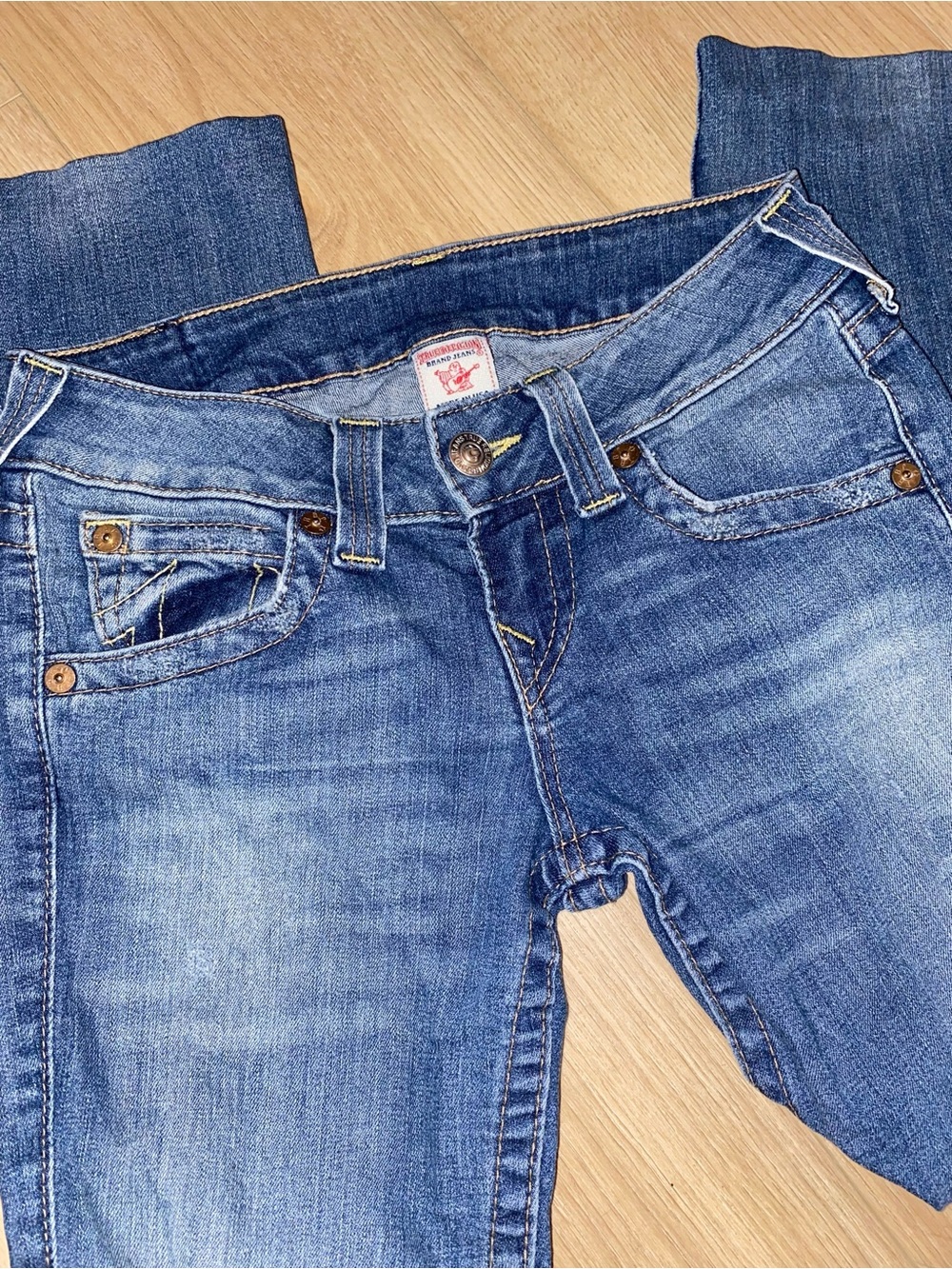 Vintage y2k baggy low rise true religion jeans